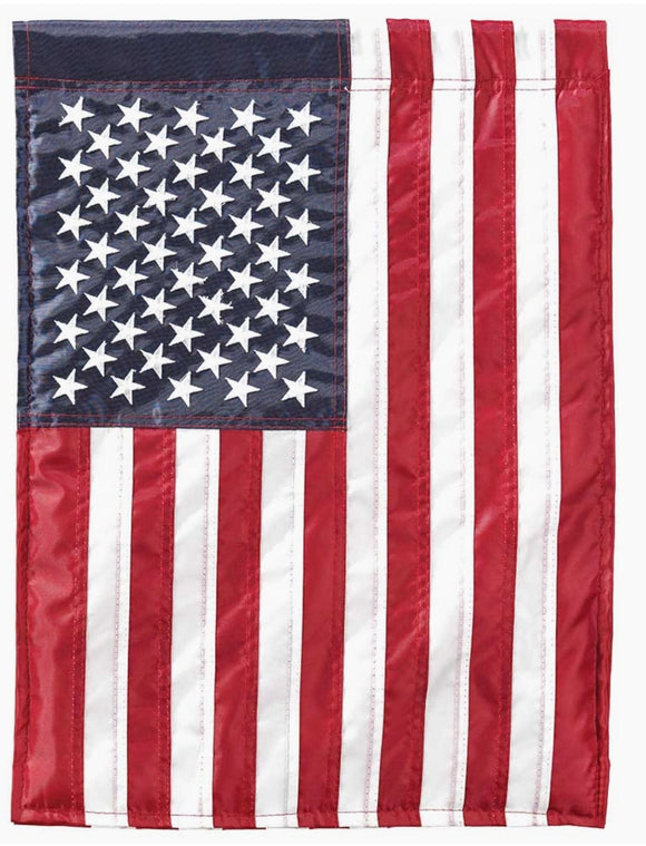 American Flag Double Applique Large House Flag