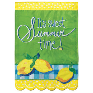Large Lemon Sweet Summertime Flag